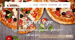 Desktop Screenshot of pizzeriailsogno.it