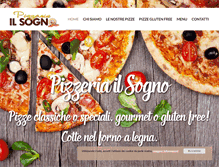 Tablet Screenshot of pizzeriailsogno.it